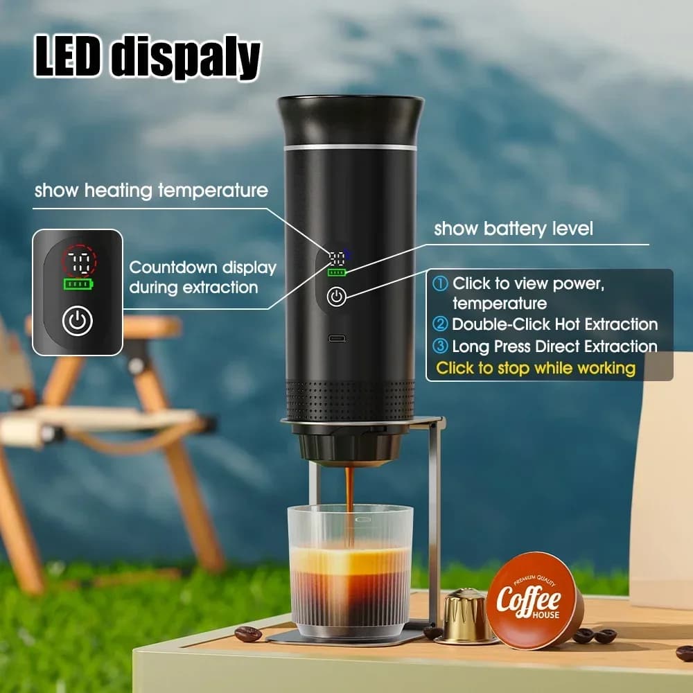 Tragbare Espresso-Kaffeemaschine 3-in-1