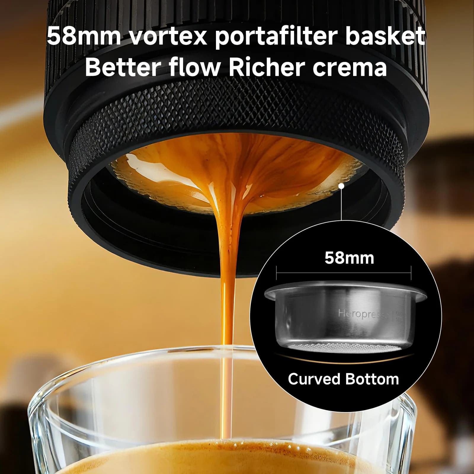 Tragbare Espresso-Maschine 20-Bar 58mm
