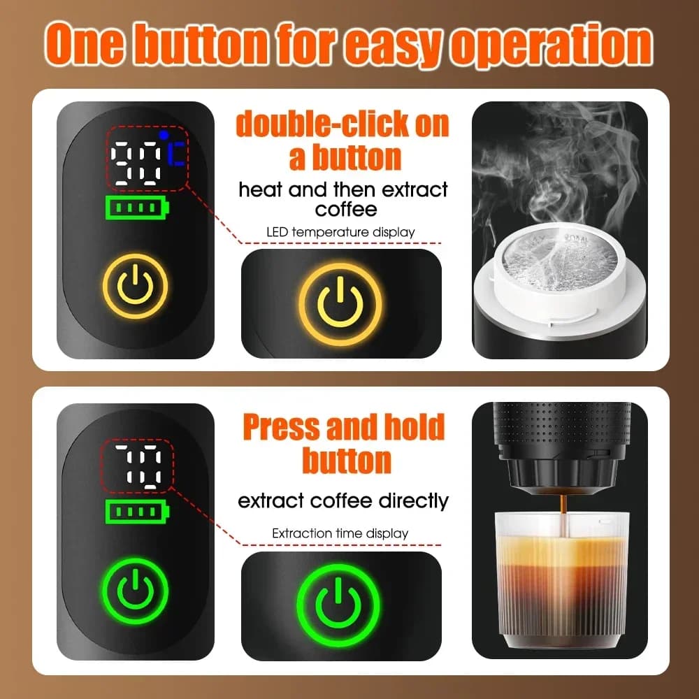 Tragbare Espresso-Kaffeemaschine 3-in-1