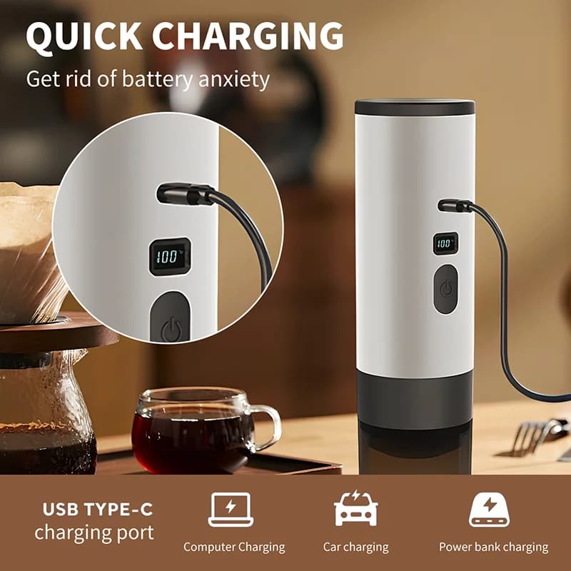 Tragbare elektrische Kaffeemaschine 7800mAh