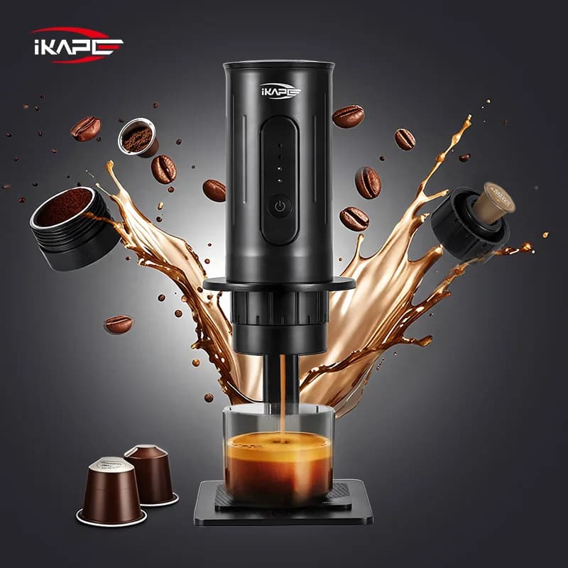 Tragbare manuelle Kaffeepad- & Kaffeepulvermaschine