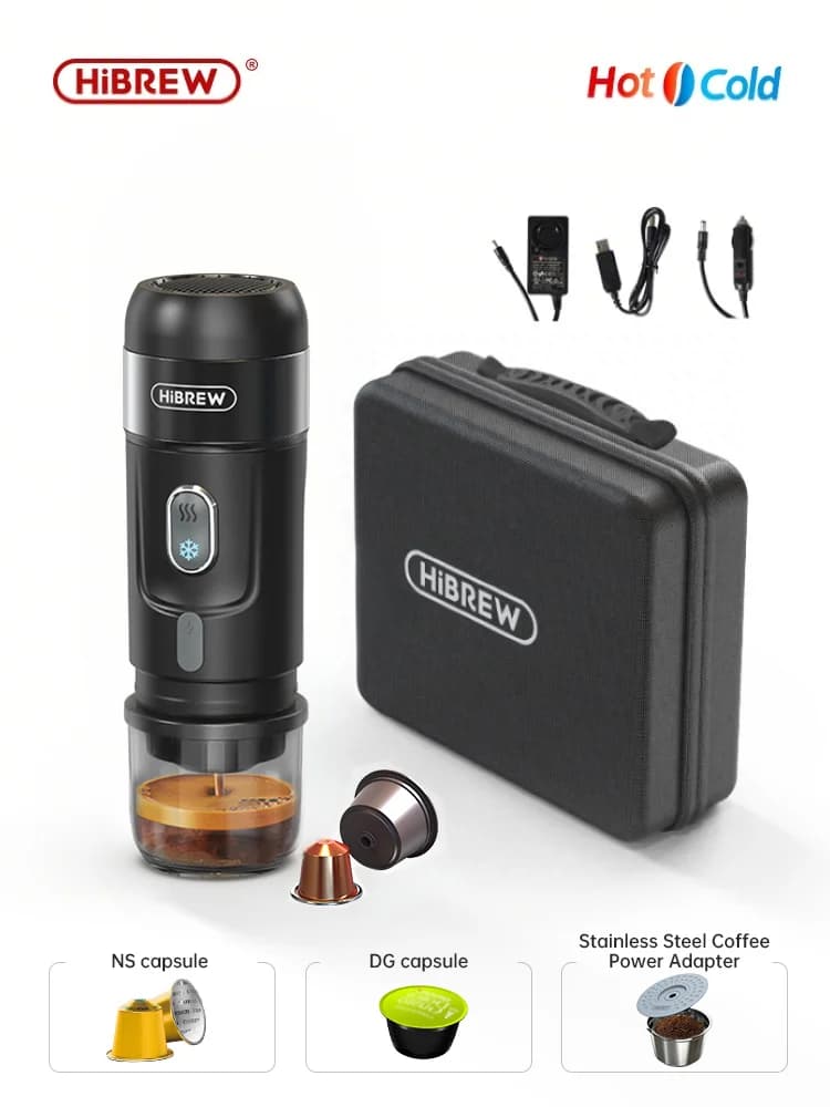 Tragbare Kaffeemaschine für Kapsel- & Kaffeepulver