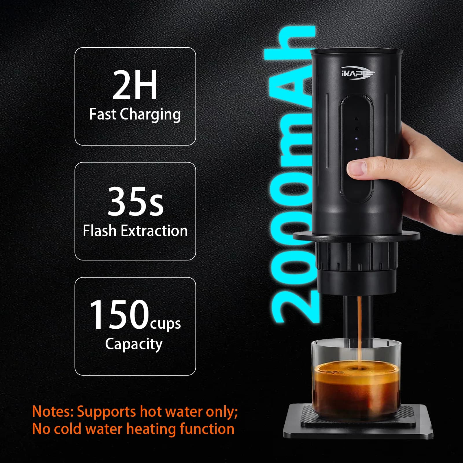 Tragbare manuelle Kaffeepad- & Kaffeepulvermaschine